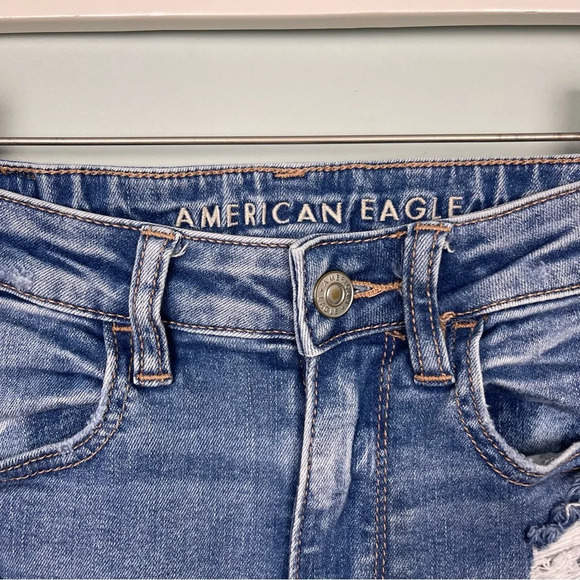 American Eagle Highest Rise Jegging Distressed Size 4 Long - Picture 7 of 8